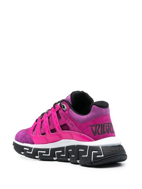 versace canvas low-top logo sneakers|Versace trigreca low top sneakers.